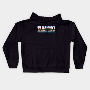 TARANAKI - Pouakai Tarns New Zealand Sunset Kids Hoodie